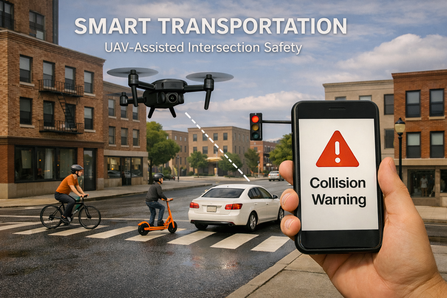 Smart Transportation – UAV-Assisted Intersection Safety System
